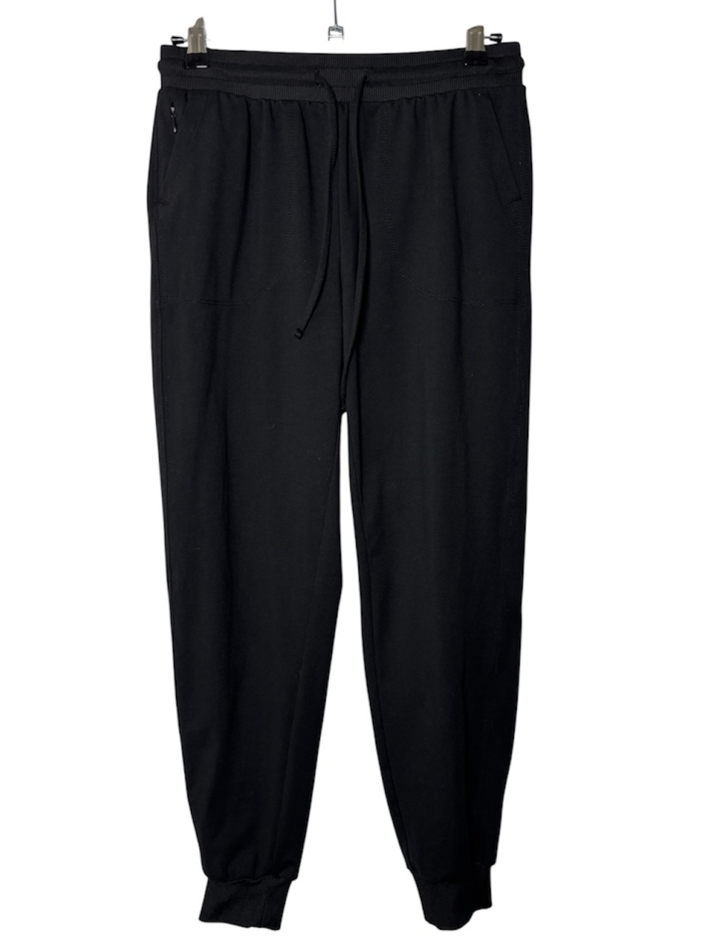Rachel Zoe Joggers Womens Small Relaxed Fit Pull On Drawstring Pocket Black Soft